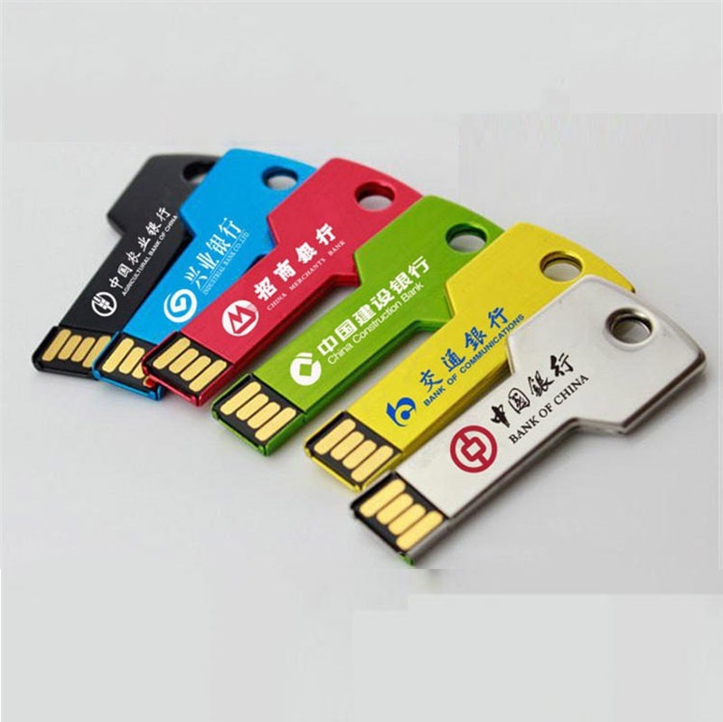 Key Shaped Metal USB Flash Drive 